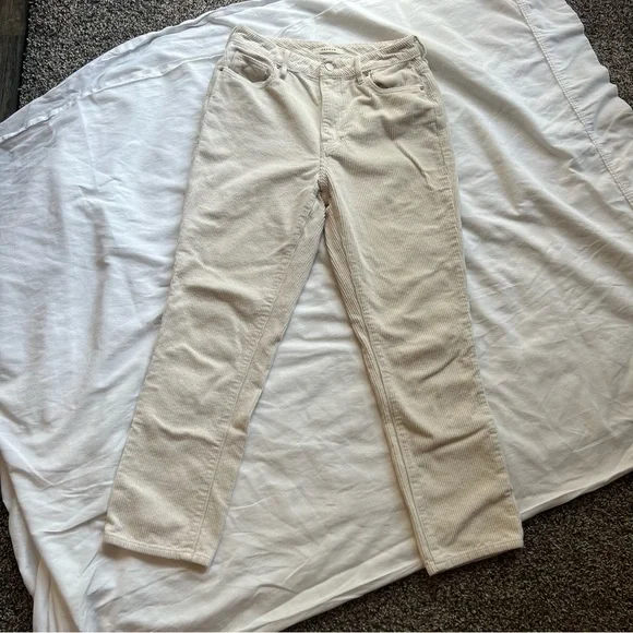 PacSun Corduroy Cream Mom Jeans - Picture 7 of 7